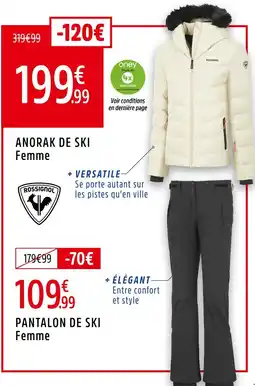 Intersport Rossignol Anorak de ski Femme offre