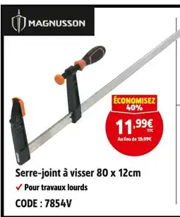 Screwfix Magnusson Serre-joint à visser 80 x 12cm offre