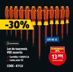 Screwfix Magnusson Lot de tournevis VDE assortis offre