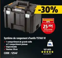 Screwfix DEWALT Système de rangement d'outils TSTAK VI offre
