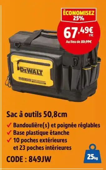Screwfix DEWALT Sac à outils 50,8cm offre