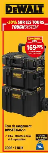 Screwfix DEWALT Tour de rangement DWST83402-1 offre