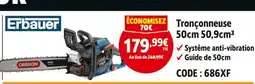 Screwfix ERBAUER Tronçonneuse 50cm 50,9cm³ offre