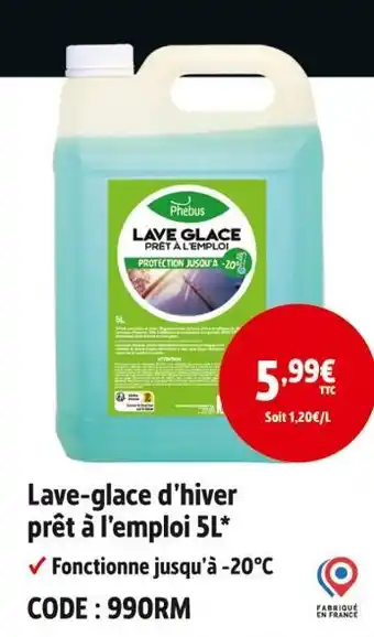 Screwfix Phebus Lave-glace prêt à l'emploi 5L offre