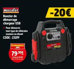 Screwfix mecafer Booster de démarrage chargeur USB offre