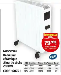 Screwfix NF Radiateur céramique à inertie sèche offre