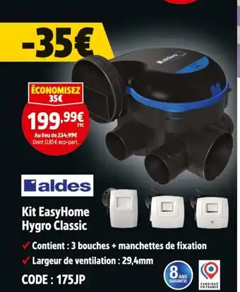 Screwfix Aldes Kit EasyHome Hygro Classic offre