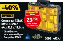 Screwfix DEWALT Organiseur tstak dwst83497-1 offre