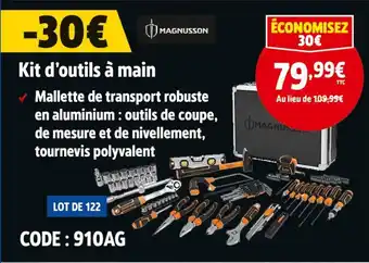 Screwfix MAGNUSSON Kit d'outils à main offre
