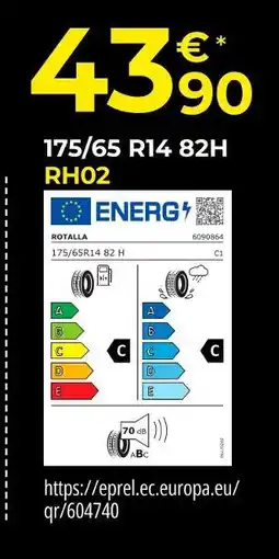 Euromaster Rotalla 175/65 R14 82H RH02 offre