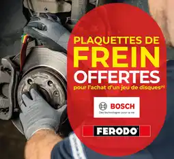 Euromaster Bosch / Ferodo Plaquettes de frein offertes pour l’achat d’un jeu de disques Bosch / Ferodo offre