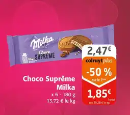 Colruyt MILKA Choco suprême offre