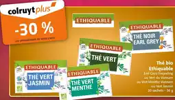 Colruyt Ethiquable Thé bio offre