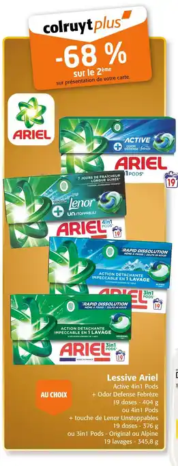 Colruyt Lessive Ariel offre