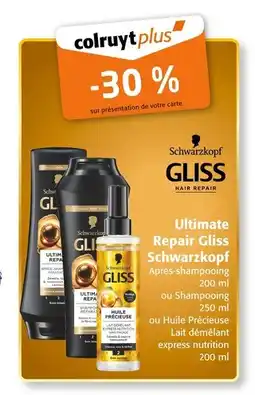 Colruyt Ultimate Repair Gliss Schwarzkopf offre