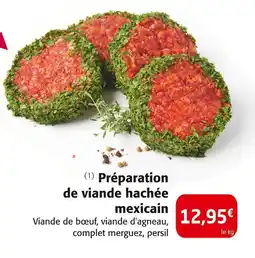 Colruyt Préparation de viande hachée mexicain offre