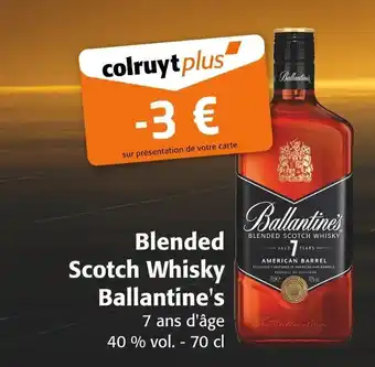 Colruyt BALLANTINE'S Blended Scotch Whisky offre
