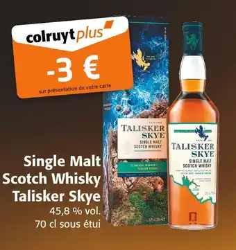 Colruyt TALISKER SKYE Skye Single Malt Scotch Whisky offre