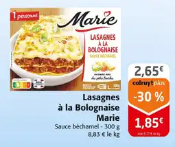 Colruyt MARIE Lasagnes à la Bolognaise offre