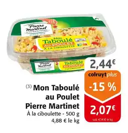 Colruyt PIERRE MARTINET Mon Taboulé au Poulet offre