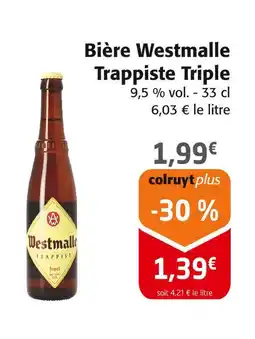 Colruyt WESTMALLE Bière Trappiste Triple offre