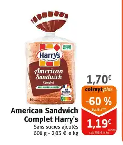 Colruyt HARRY'S American Sandwich Complet offre