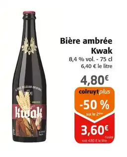Colruyt KWAK Bière ambrée offre