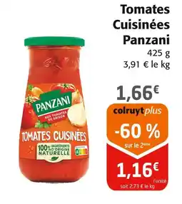 Colruyt PANZANI Tomates Cuisinées offre