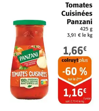 Colruyt PANZANI Tomates Cuisinées offre