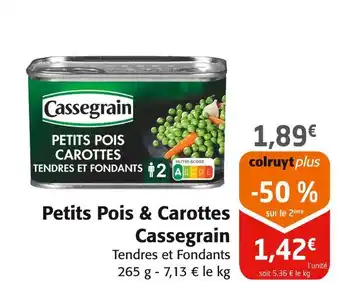 Colruyt CASSEGRAIN Petits Pois & Carottes offre
