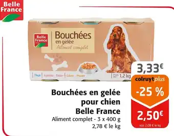 Colruyt BELLE FRANCE Bouchées en gelée pour chien offre