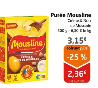 Colruyt MOUSLINE Purée offre