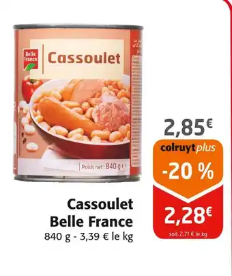Colruyt BELLE FRANCE Cassoulet offre