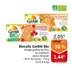 Colruyt GERBLÉ Biscuits Bio offre