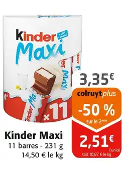 Colruyt Kinder Maxi offre