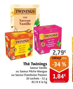 Colruyt TWININGS Thé offre