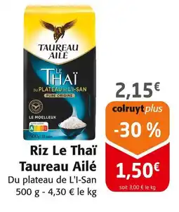 Colruyt TAUREAU AILE Riz Le Thaï offre