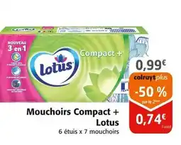 Colruyt LOTUS Mouchoirs compact + offre