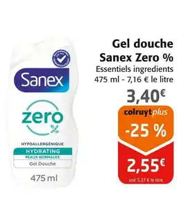 Colruyt SANEX Gel douche zero offre