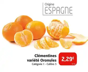 Colruyt Clémentines variété Oronules offre