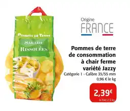 Colruyt Pommes de terre de consommation à chair ferme variété Jazzy offre