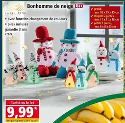 Norma I-GLOW Bonhomme de neige LED offre