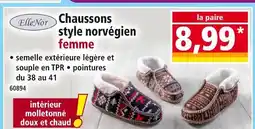 Norma ELLENOR Chaussons style norvégien femme offre