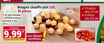 Norma I-GLOW Bougies chauffe-plat LED offre