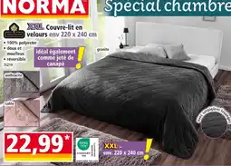 Norma Dreamtex Couvre-lit en velours offre