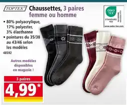 Norma TOPTEX Chaussettes offre