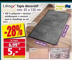 Norma LIFETEX Tapis décoratif offre