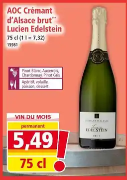 Norma Lucien Edelstein AOC Crémant d'Alsace brut offre