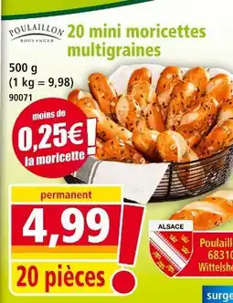 Norma Poulaillon 20 mini moricettes multigraines offre