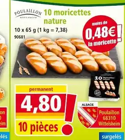 Norma POULAILLON 10 moricettes nature offre